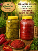 Kaynatma Biber Salçası 5 kg + Salamura Yaprak 5'lik