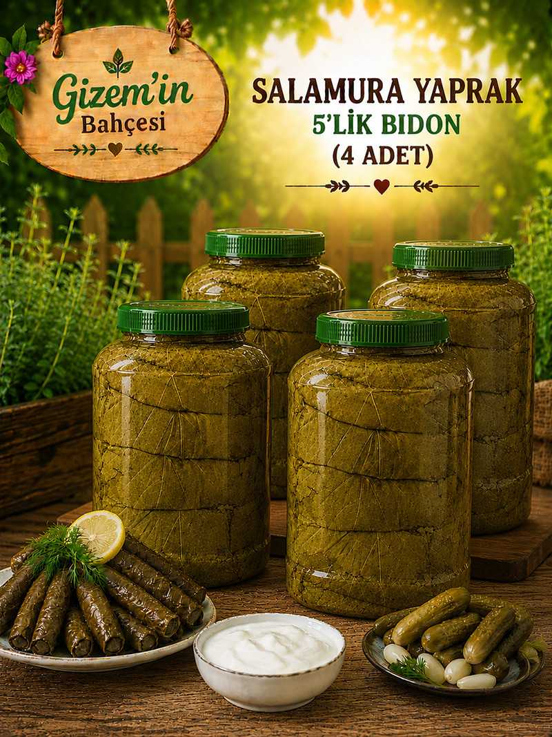 Salamura Asma Yaprak 4x5'lik Bidon