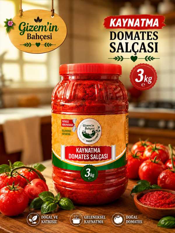 Domates Salçası 3 kg Kaynatma