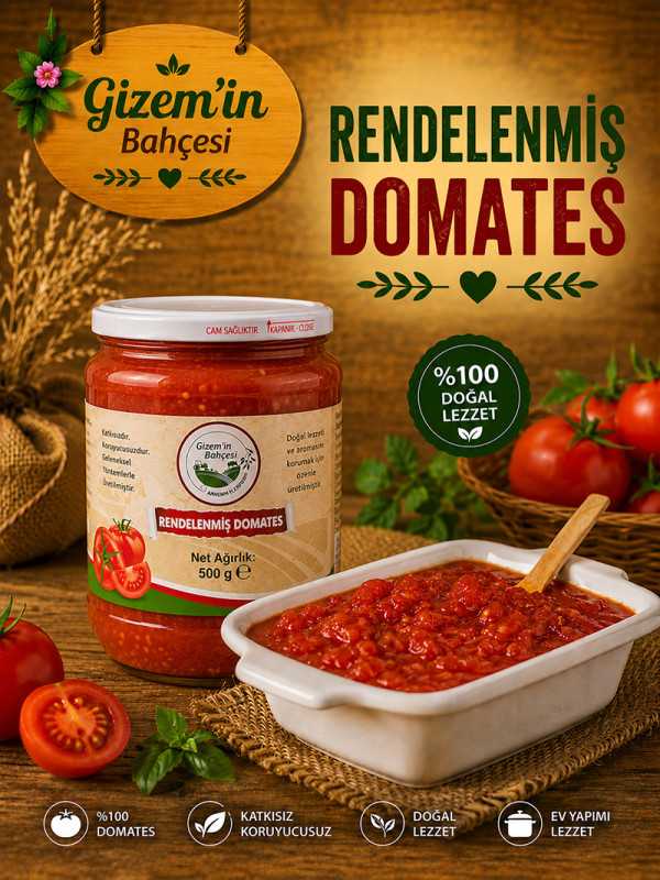 Rendelenmiş Domates Dosu 500 gr