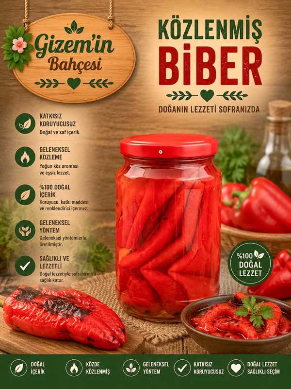 Közlenmiş Biber 720cc