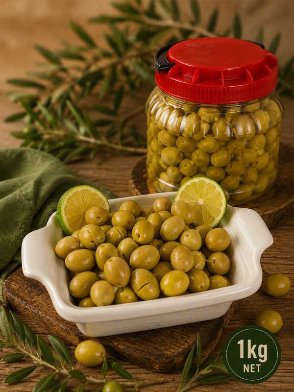 Yeşil Kırma Zeytin 1kg