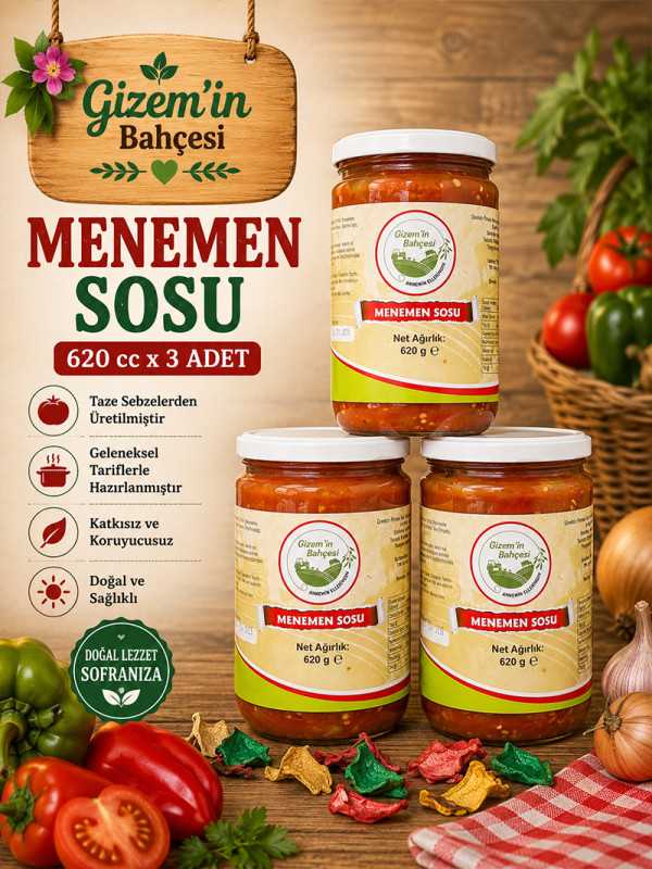 Menemen Sos 620cc x 3 Adet