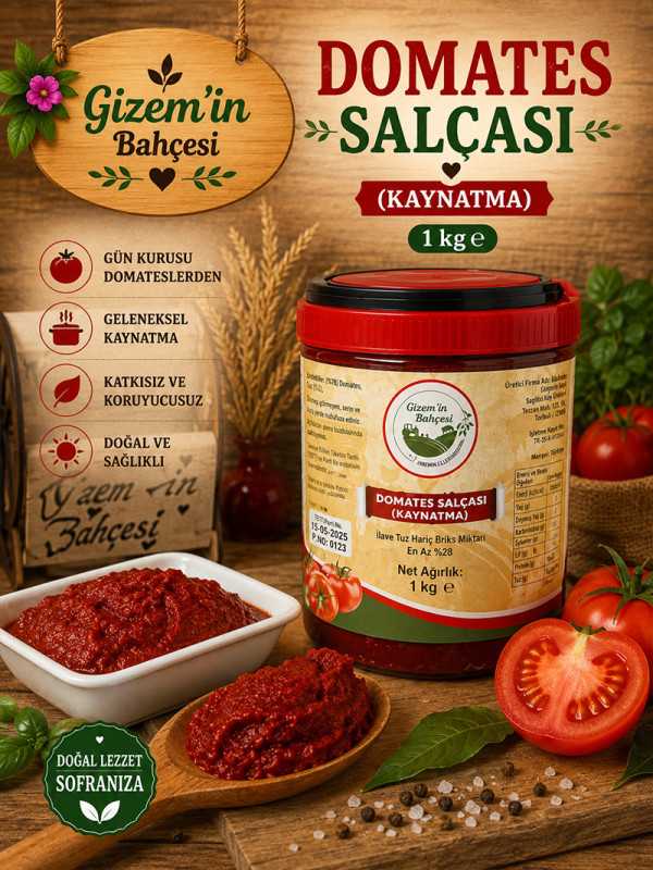 Domates Salçası 1 Kg. (Kaynatma)