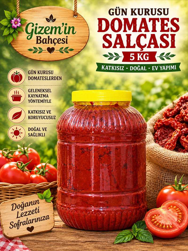 Gün Kurusu Domates Salçası 5 kg
