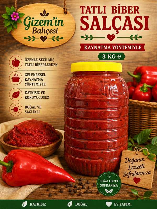 Tatlı Biber Salçası 3 kg
