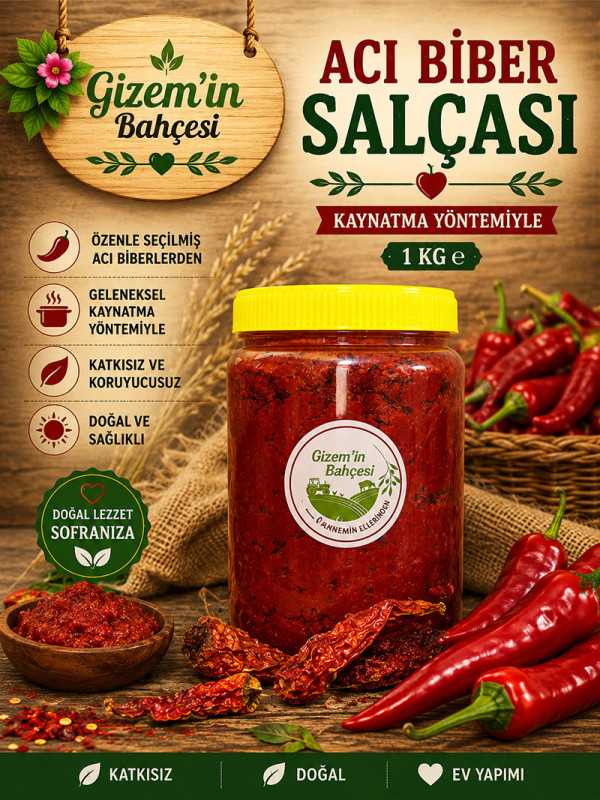 Acı Biber Salçası 1 Kg.