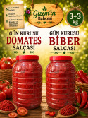 Gün Kurusu Salça Paketi (3 kg Domates + 3 kg Biber)